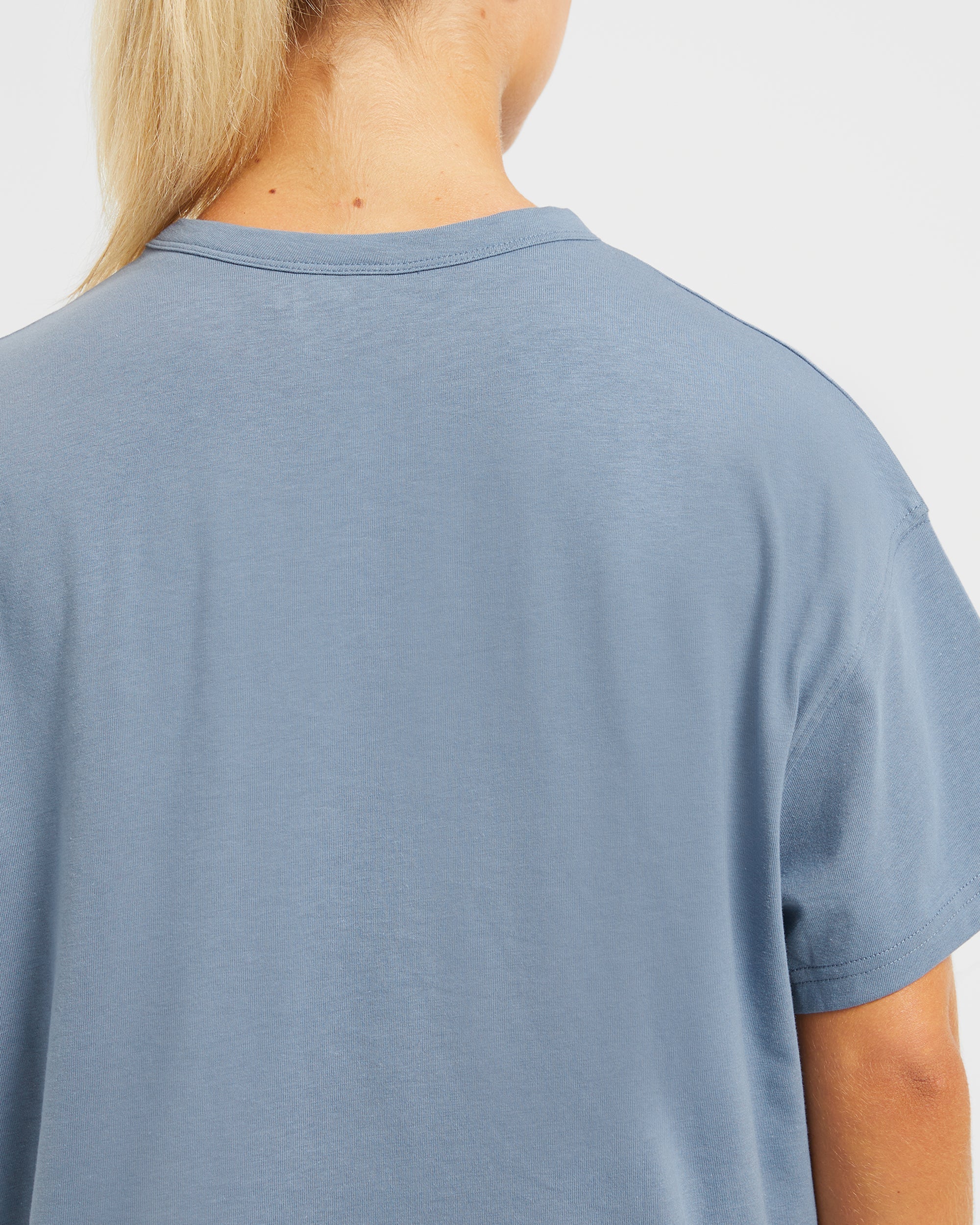 Varsity Oversized T Shirt - Blue - Image 6
