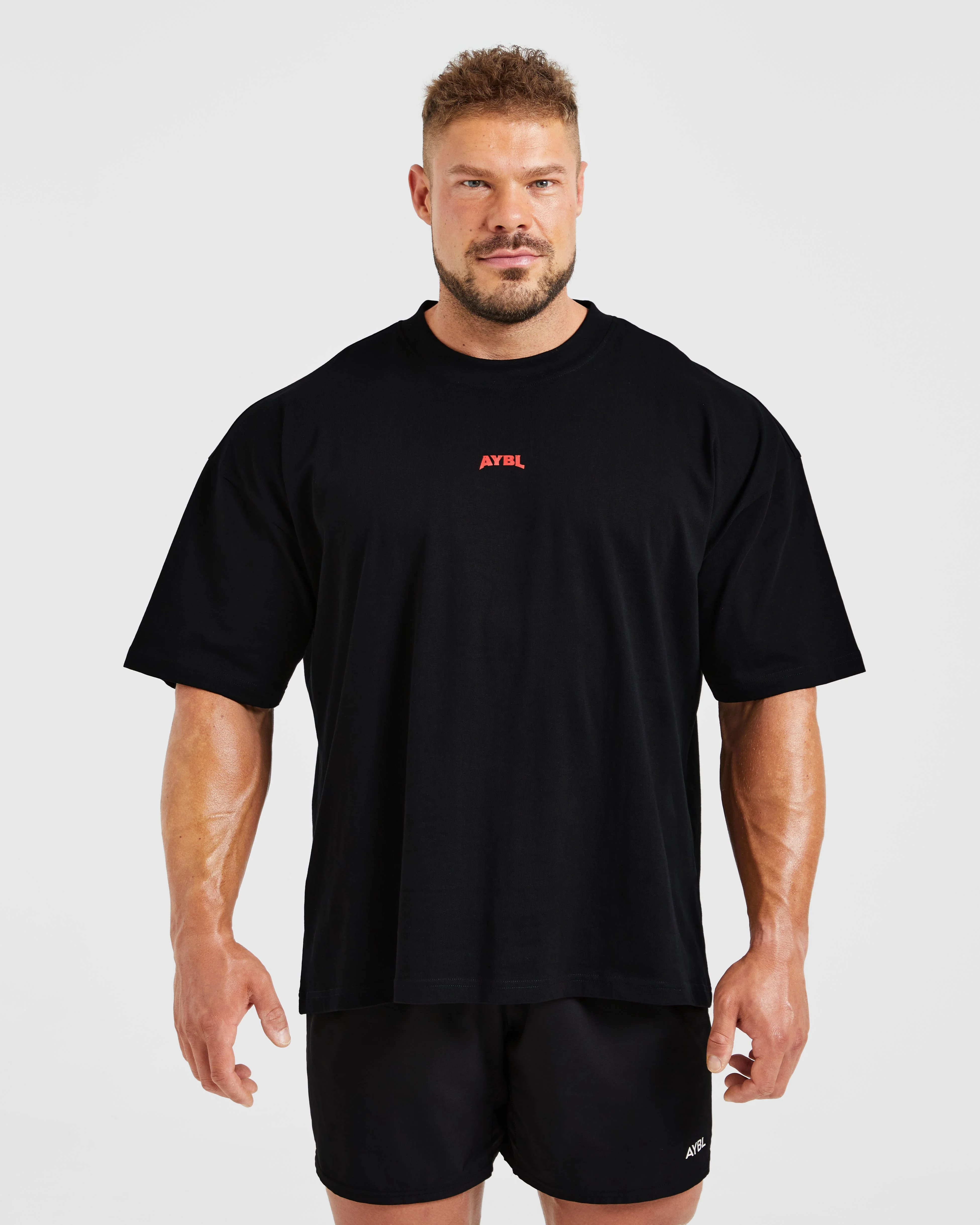 Wesley Vissers X Beyond Limits Oversized T Shirt - Black/Charcoal - Image 2