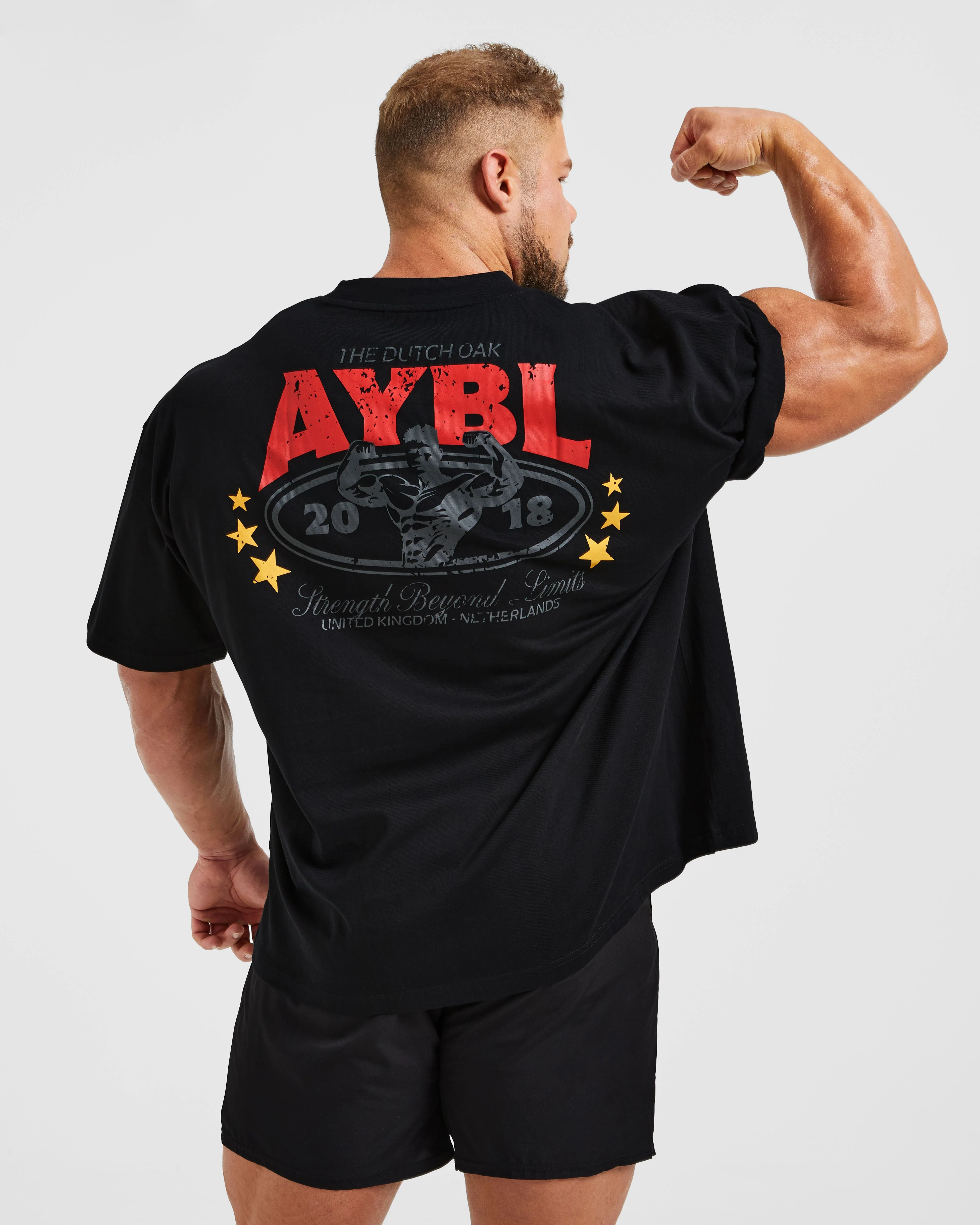Wesley Vissers X Beyond Limits Oversized T Shirt - Black/Charcoal - Image 8