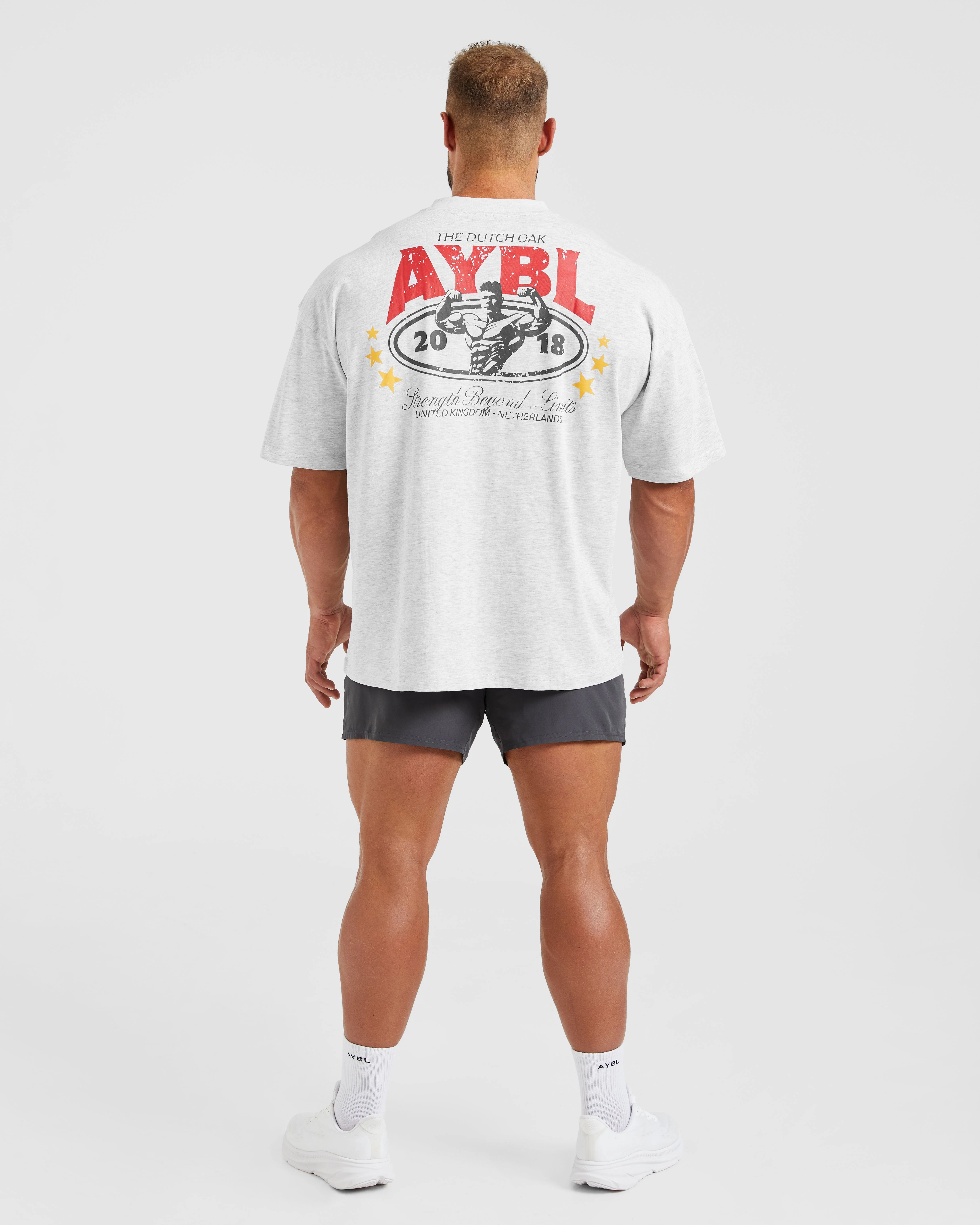 Wesley Vissers X Beyond Limits Oversized T Shirt - Grey Marl - Image 4