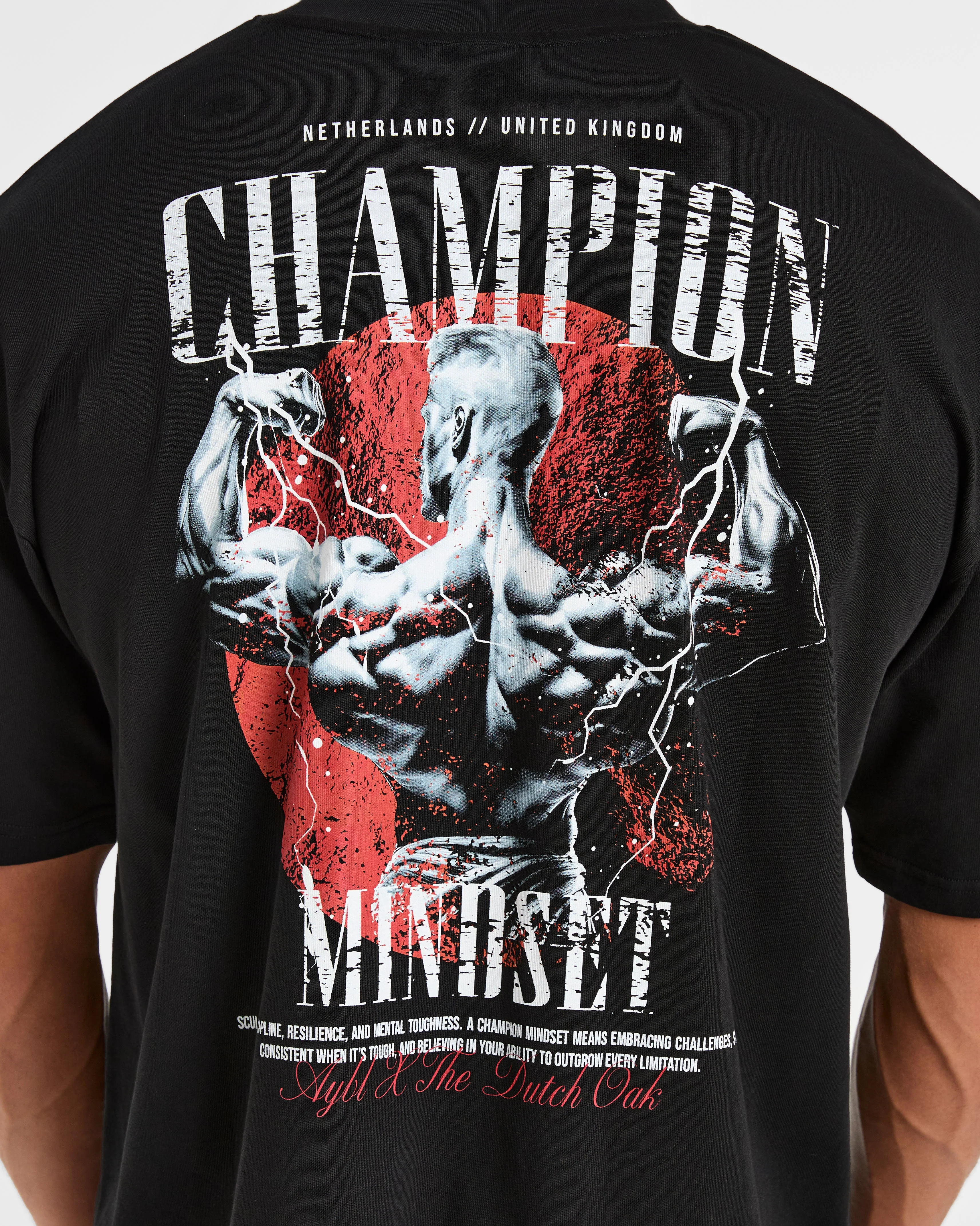Wesley Vissers x Champion Mindset Oversized T Shirt - Black - Image 5